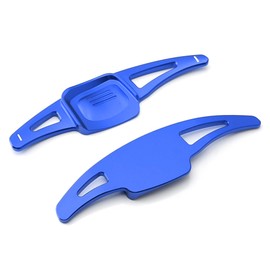 iJDMTOY Sports Blue CNC Billet Aluminum Larger Paddle Shifter Extensions Compatible with 2022-up MK8 Golf GTI Golf-R e-Golf, etc