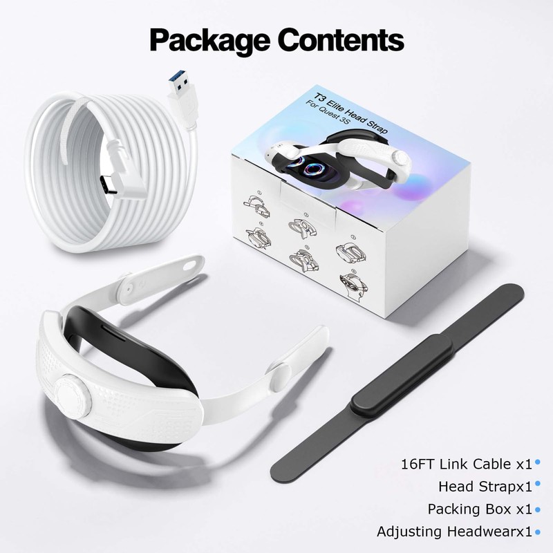 Zurligi Comfort Head Strap for Meta Quest 3/Quest 3S, with