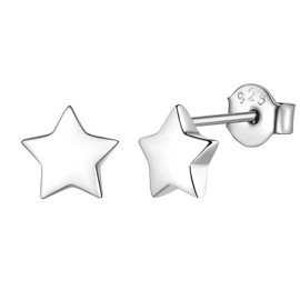 Silver Stud Earrings Tiny Earrings Cute Small Studs Star Stud Earrings for Women Simple Earrings Minimalist Earrings Dainty Earrings