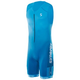 Synergy Triathlon Tri Suit - Men's Elite Sleeveless Trisuit (Teal/Jade, Medium)