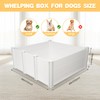 LotFun Whelping Box for Large Breed Dogs 48"x48"x18", PVC Puppy