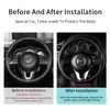 Yeolpise - Funda para volante de piel de microfibra cosida