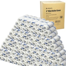 Allgala Mini Paint Roller 144 Bulk Pack 4 Inch Mini 3/8" Nap Shedless Microfiber Paint Roller Cover
