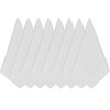 Yuknees 8 Pack White Pocket Square,Cotton Men's Handkerchief,Men's White Handkerchiefs,Large
