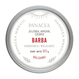 Bálsamo para BARBA natural, hidratante y moldeador para barba, bigote y cabello. 100% Ingredientes naturales, sin químicos. Contiene jojoba, cera de abeja, y aceites de geranio y cedro. 90g.