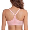 DotVol Women's Bra Full Cup Unpadded Underwired Bra Floral Lace