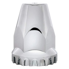 United Pacific 10064 33mm X 2 3/4" Chrome Plastic Original Nut Covers - Thread-On (Box of 10)