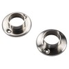 Gedotec Wardrobe Rail Bearing Stainless Steel Matt Brushed | Pack