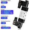TAILONZ PNEUMATIC Solenoid Valve 4V220-08 DC24V 1/4"NPT Double Coil Pilot-Operated