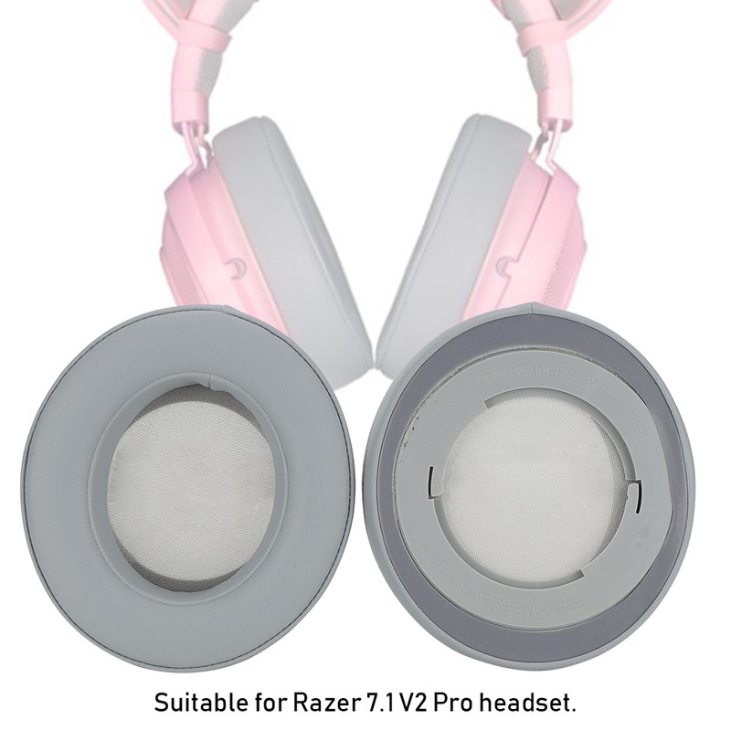 Grey Cotton Headset Ear Pad Headphone Cover Cushion Replacement for