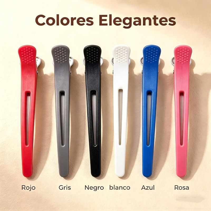 Set de 6 Piezas Pinzas para Cabello,Clips de Pico para
