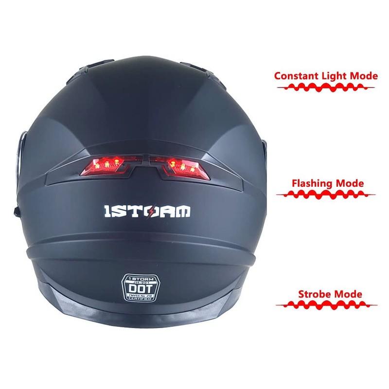 1Storm New Motorcycle Bike Modular Full Face Helmet Dual Visor