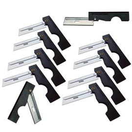 Derma-Safe Folding Utility Razor (10-Pack) for Survival & First Aid Kits (Red)