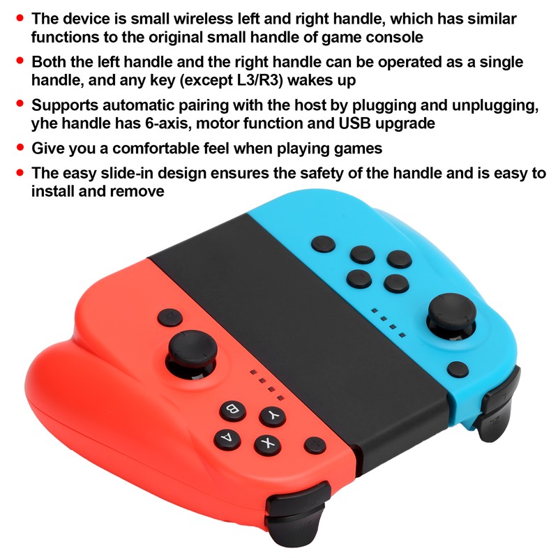 1 Pair Left Right Bluetooth Game Console Gamepad Red Blue