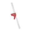 18 Inch Woodworking Edge Ruler with Fixator Serrated Design Angle