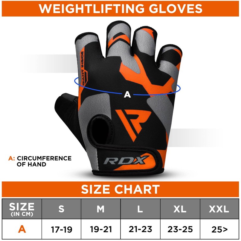 RDX Gym Weight Lifting Gloves Workout Fitness Bodybuilding Breathable Powerlifting