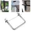 SG Store 2PCS Square U-Bolts M10 Thread 100mm Inner Width
