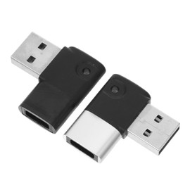 SEWACC 2pcs Type C Elbow Charging Data Transferring Converter for Laptops Earphones and Tablets Durable USB Adapters for Convenient Connectivity