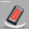 SANRILY Carbon Fiber Texture Key Fob Cover for Mitsubishi Lancer