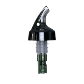 Spill-Stop 386-22 Posi-Por 2000 Pourer, 3/4 oz., Smoke with Black Collar, Made in USA, Pack of 12, Oil and Liquor Stopper Spout, Bottle Mouth, Flip Tops