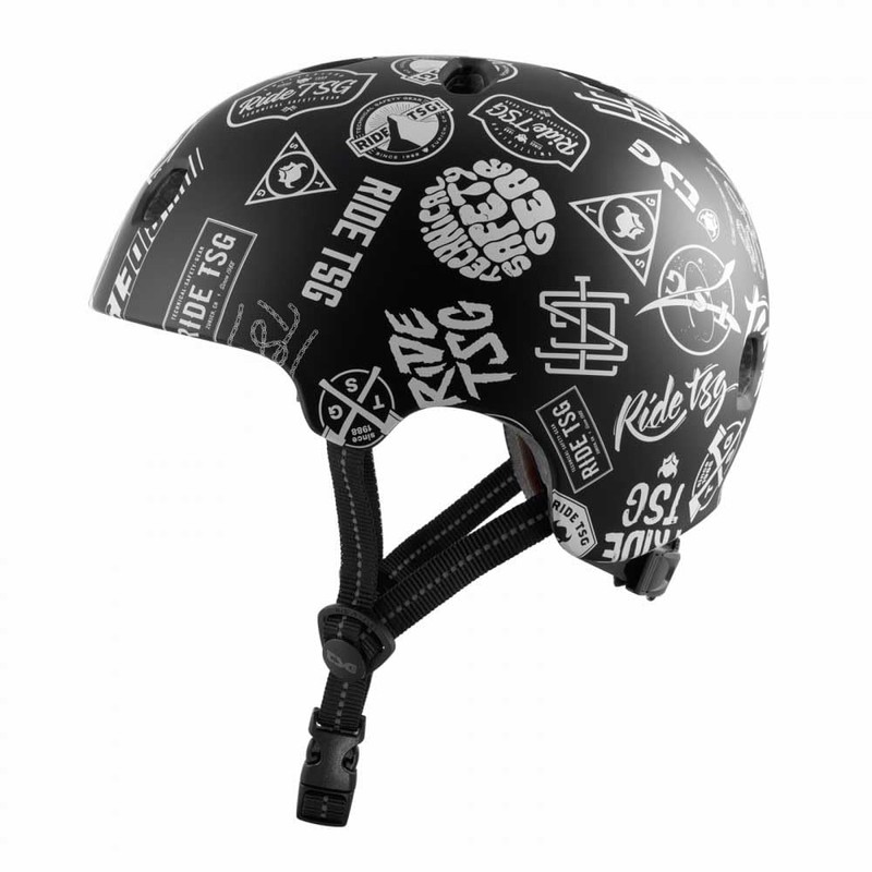 TSG Meta Graphic Design Children's Helmet Black/White