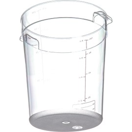 Carlisle 1076607 StorPlus Polycarbonate Round Container, 8 Quart Capacity, Clear (Case of 12)