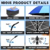 NBtoUS 3 Pack Beach Umbrella, 360 ° Chair umbrella with