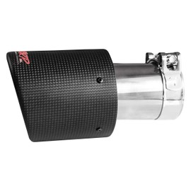 MBRP T5122CF Dual Wall Angled Exhaust Tip (4" outside diameter, 3" inlet, 7.7" length, Carbon Fiber), 1 Pack
