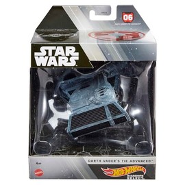 Hot Wheels Character Cars, Vader Tie, Vehículo de Juguete para niños de 4 años en adelante