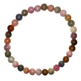 Sapphire Colourful Bracelet | Genuine Sapphire Stone Ball Bracelet | Gemstone Jewellery Colourful Sapphire Pearl Bracelet 6 mm | Stretch Bracelet, Gemstone, Sapphire Blue