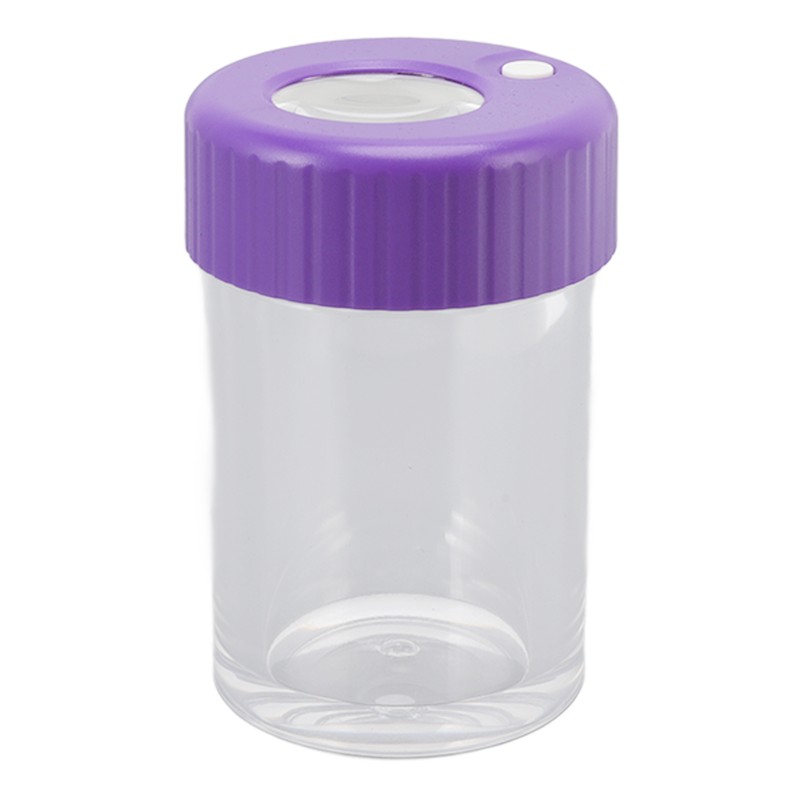 Magnifying Viewing Jar Multifunction Waterproof Magnifying Glass Storage Jar with