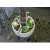 Alfresco Home 38-8448 Trellis, Cream Umbrella Planter, Crema