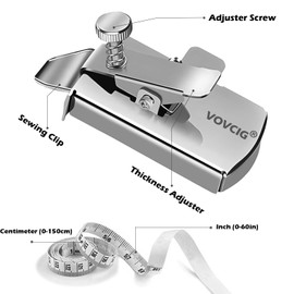 VOVCIG Magnetic Seam Guide for Sewing Machine,Upgraded Magnetic Seam Guide Kit with Soft Tape Measure Sewing Supplies Accessories,Magnet Hem Guide for Sewing Machine,Sewing Tools