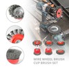 KEJJNYER 6 Pack Wire Wheels for 4 1/2 Angle Grinder,