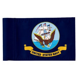 2BUT Standard Golf Flag US Navy Golf Pin Flag Practic Putting Green Golf Flag For Backyard Garden Double-Sewn 600D Nylon Miniature Pin Flag (20"X13")