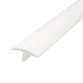 Outwater Industries 25 Foot White 7/8 Inch Center Barb Tee Moulding T Molding Hobbyist Pack, Small Projects, Arcade Machines and Tables