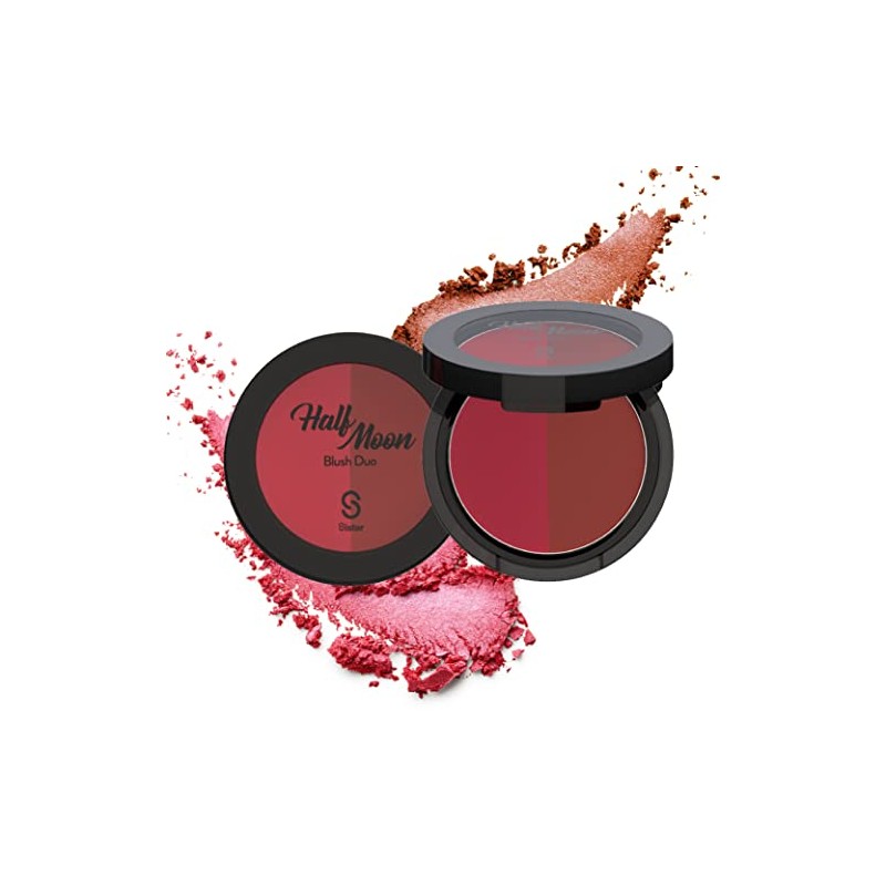 Sistar Half Moon Blush Duo Color Flushed Ultra Pigment Blendable