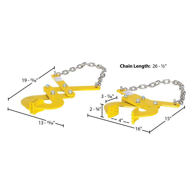 Vestil PAL-21 Steel Double Scissor Pallet Puller 4 In. Jaw