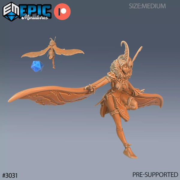 Epic Miniatures Moth Girl C | Epic Miniatures | RPG