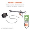 Ergodyne Squids 3002 Retractable Tool Lanyard with Locking Carabiner, Straps
