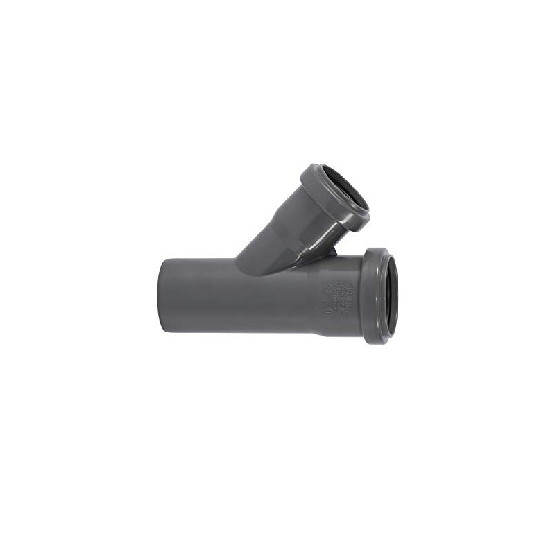 Ostendorf HTsafe Branch DN 50/40 mm 45 Degree HT Pipe