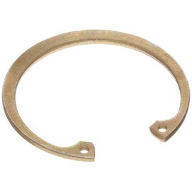 Standard Internal Retaining Ring, Tapered Section, SAE 1060-1090 Carbon Steel, Zinc Yellow Chromate Plated Finish, 11/16" Bore Diameter, 0.035" Thick, Made in US (Pack of 50)