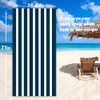 BonGu Beach Towel Oversized Stripe 180x90cm, Quick Dry Sand Free