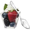 Zappy 100 Square Mini Dessert Cups 2oz Clear Tasting Sample