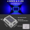 CREPOW Solar Deck Lights Driveway Dock Lights- 8 Packs Waterproof