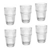 Bormioli Rocco Barshine 12.8 oz. Stackable Long Drink Drinking Glasses,