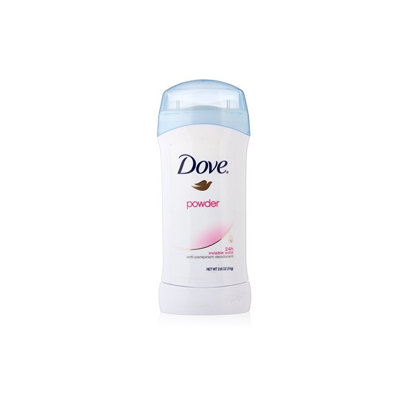 Dove Deodorant 2.6 Ounce Invisible Solid Powder (76ml) (2 Pack)
