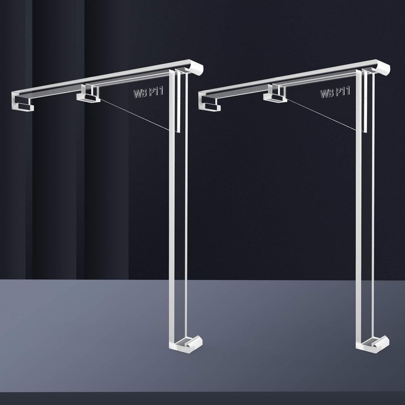 8 Pieces Valance Clips Vertical Blind Clear Valance Clip Bracket