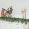 Dingion Christmas Artificial Cedar Garland, Green Faux Cedar Garland with