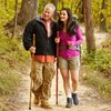 Brazos Rustic Wood Walking Stick, Hickory, Traditional Style Handle, for